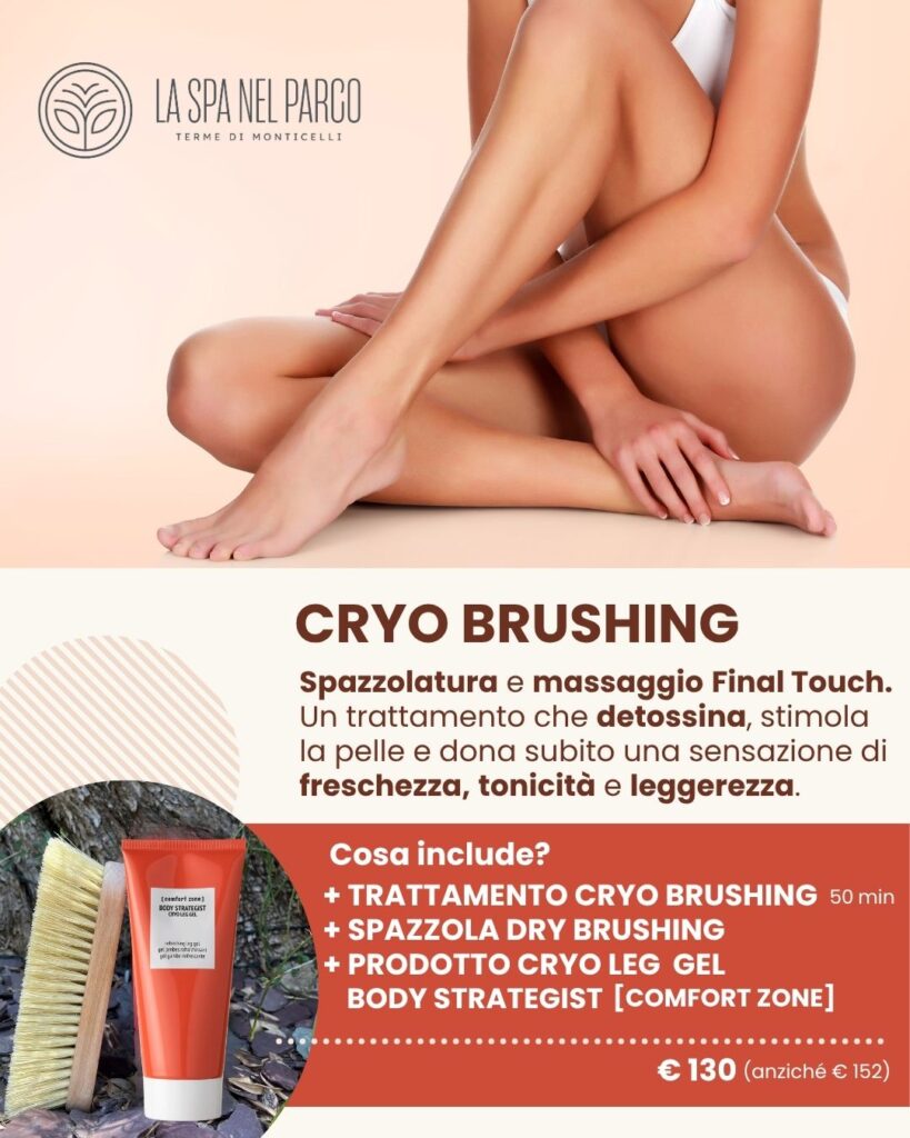 Promo speciale trattamento Cryo Brushing La Spa nel Parco Terme di Monticelli