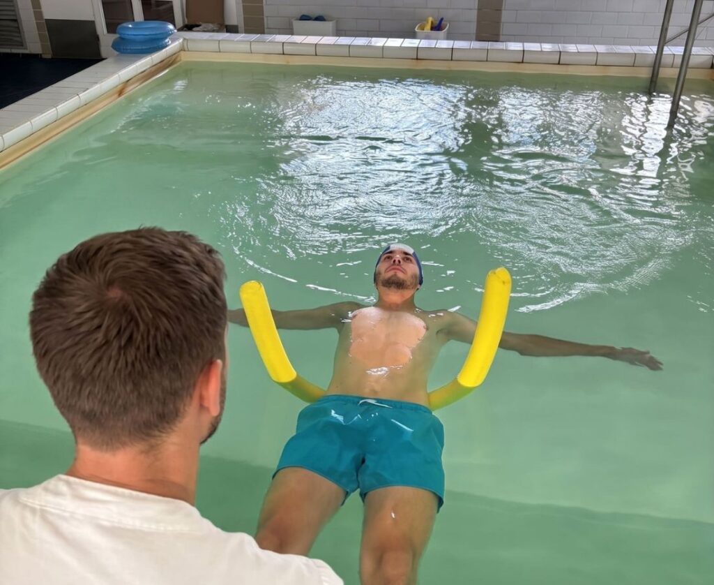 idrokinesiterapia in piscina termale